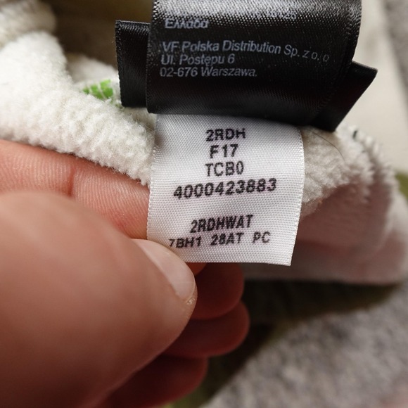 North Face Jacket Womens S White Green Denali Polartec Fleece Full Zip Coat Hike - Picture 11 of 12